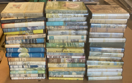 Variety Of Books Including Wildfire By Zane Grey, The Last of the Wild Stallions By Barlow Meyers, High Stepper By Helen Orr Watson & Much More