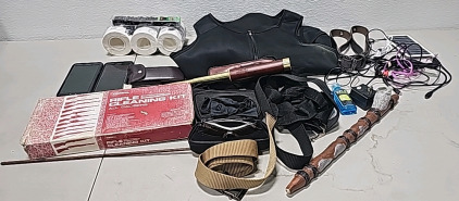 Rifle Cleaning Kit(May Be Missing Peaces), (2) Samsung Phones, Monocular Telescope And More!