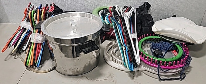 (3) Packs Of Hangers, (2) Bags, (3) Pairs Of Shoes And More