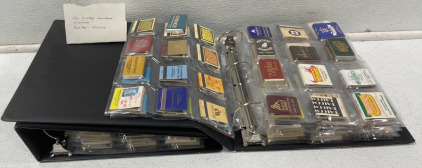 (2) Binders Of Vintage Matchbook Collections 100+ Matchbooks