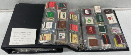 (2) Binders Of Vintage Matchbook Collections 100+ Matchbooks