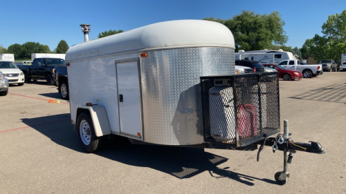 ENCLOSED TRAILER WITH CARPET CLEANING EQUIPMENT INSIDE