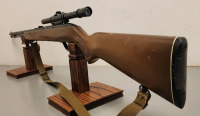 Savage Model 487T .22LR Semi Automatic Rifle With Springfield 4x15 Scope-- R378892 - 3