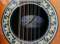 Ovation 12-String Guitar - Beautiful Wood Design With Hard Case - 5