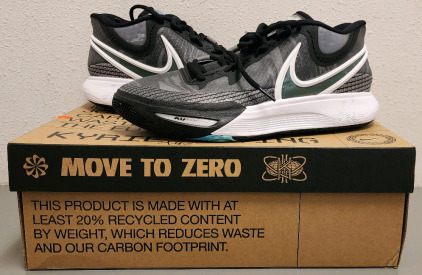 Nike Kyrie Irving 8 "Orca" Black/Mercury Grey- White, Size 8.5 New With Box