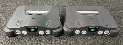 (2) Nintendo 64 Consoles