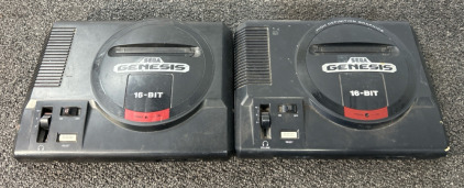 (2) Sega Genesis Consoles