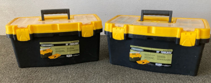 (2) 19&rdquo; ToolBoxes W/ Miscellaneous Tools