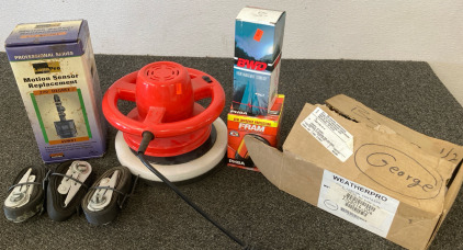 Car Parts, Weather Pro, & Straps