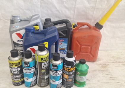 Acrylic Lacquer, Motor Oil, Brake Fluid, Transmission Fluid & Gas Can - BBFN