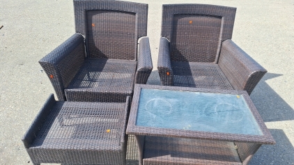 Outdoor Wicker Sitting Set - BBFN