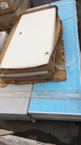 Pallet of Doors and Plastic Slats