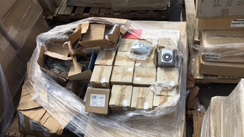 Pallet Of Door Knob Fixtures, and Variety of Screws