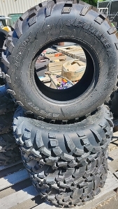 (4) Tires, AT25x10-12, Carlisle