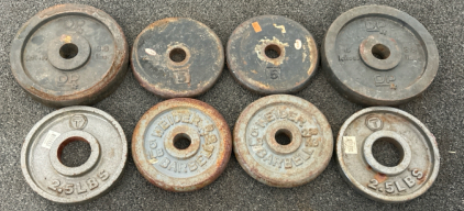 (2) Sets Of 5lbs Barbells, Set of 8.8lbs Barbells, & Set of 2.5lbs Barbells
