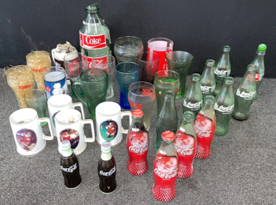 Box Of Collectors Coca Cola Glasses