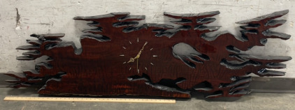 Large Vintage Wood Clock