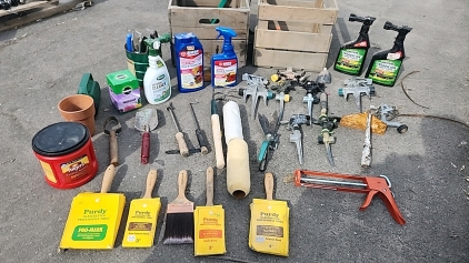 Paintbrushes, Sprinkler Heads, Pesticides, Herbicides, & More, 31+ pcs