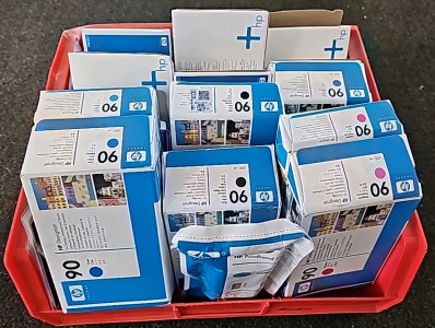 (15) HP Designjet Ink Cartridges