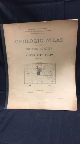 Silver City Idaho Folio Geologic Atlas Of The United States 1904