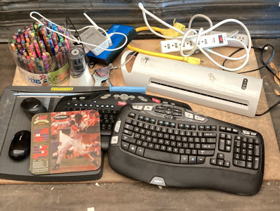 Office Items - Electronic Keyboards, Gel Pens, Sharpener, & More