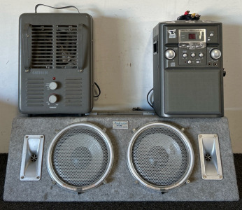 (2) Speakers & (1) Space Heater