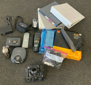 (4) Binders, Controllers, Cameras & More Electric Items