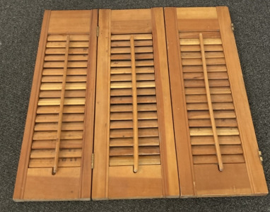 Vintage Wood Folding Shutter