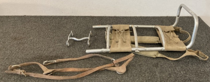 Vintage Backpack, Spur, & Iron Bridle Bit