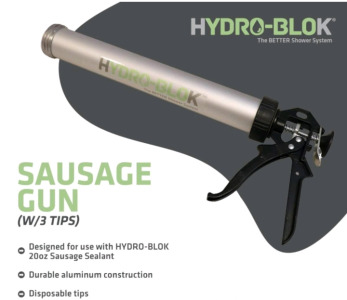 (1) Hydro-Blok Caulking Gun W/ (3) Tips