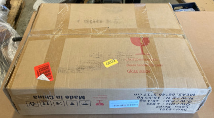 LED Night Stand With Drawers & Power Outlet