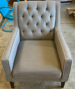 Grey Accent Chair 40&rdquo;x30&rdquo;x31&rdquo;
