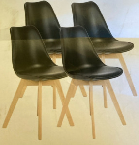 4-Pack Leather Upholstered Dining Chairs