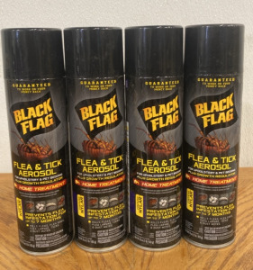 (4) Bottles of Black Flag Flea & Tick Aerosol Home Treatment Spray