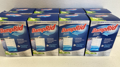 (8) Boxes of 3pk Damp Rid - Fresh Scent