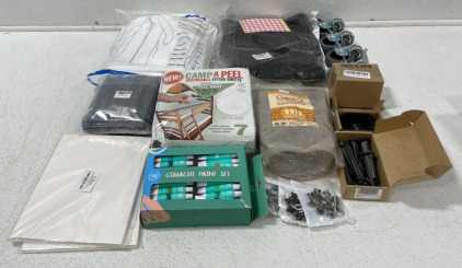 Disposable Fitted Sheets, Furniture Edging, Stem Casters Wheels, Geo Good Earth Organics Fertilizer, (3) Multitool Stars, Plus More!