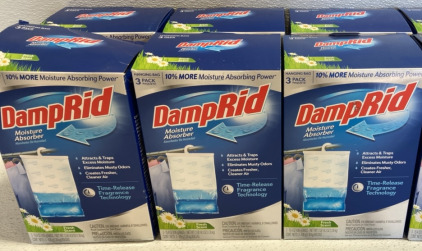 (6) Boxes of 3pk Damp Rid - Fresh Scent