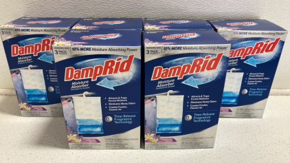 (6) Boxes of 3pk Damp Rid - Lavender