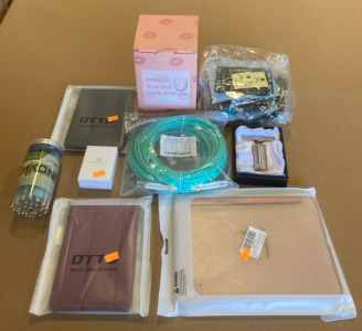 (1) Pollen Compressor (1) Pack Of Legos (1) Fiber Optic Patch Chord & More