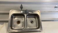 Stainless Double Sink with Faucet