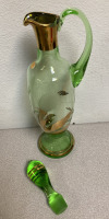 MCM Bohemian Decanter w/6 Glasses Made In Czechoslovakia - EB - 4