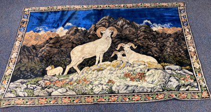 Vintage Velvet Italian Wall Tapestry