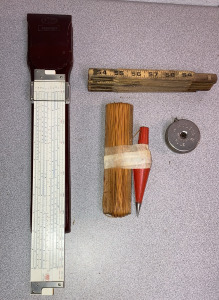 Vintage Post Versalog, Lnfkin Folding Tape Measurer, 8oz Plumb Bob Set, Walsco 6&rsquo; Tapemeasure