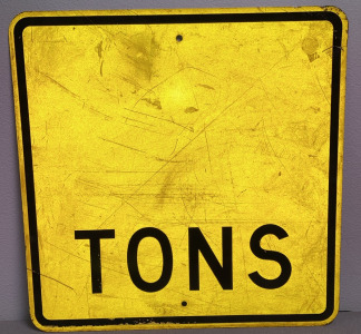 Tons Street Sign
