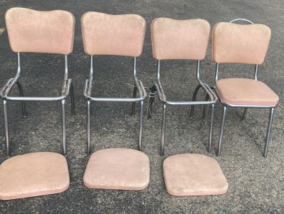 Mid Century Dinning Chairs (Needs Assembled)