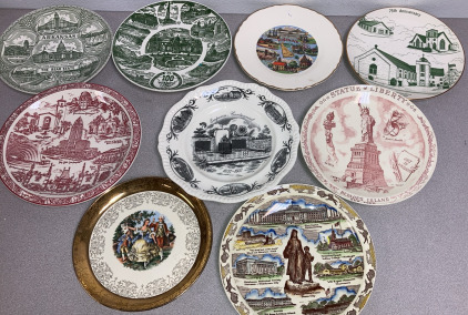 EB-Vintage Decorative Plates,Emporia Kansas Centennial Plate 1857-1957, Heart Of The Great Southwest & More
