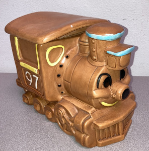 Vintage Twin Winton USA Train Cookie Jar - EB