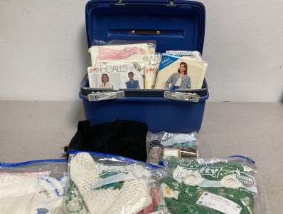 Vintage Samsonite Case, Patters & Doilies