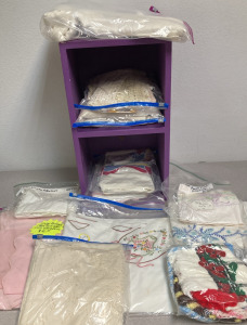 Purple Box, Vintage Tablecloths, Pillowcases & More