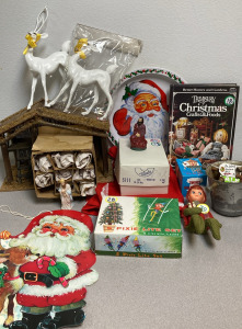 Vintage Holiday Decor - Nativity Sets, Christmas Tree Stand, Pixie Lite Set & More